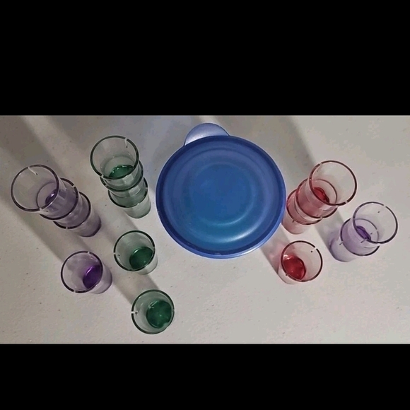 Tupperware 15 Placecard Holders Sheerly Elegant Jewel Tones Red Purple Blue+ - Picture 6 of 8